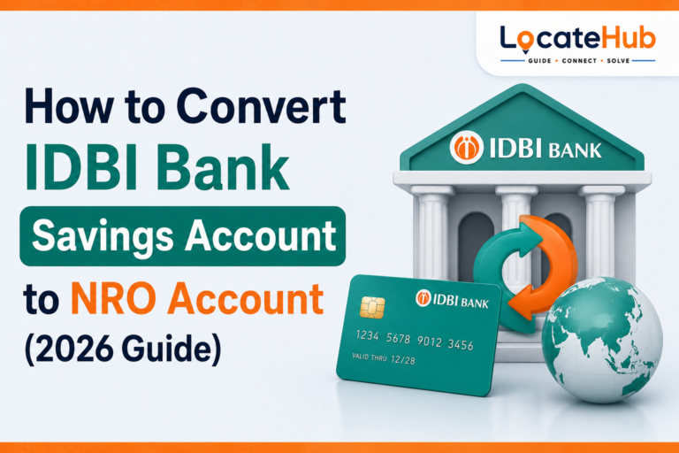 Convert IDBI Bank Savings Account to NRO Account